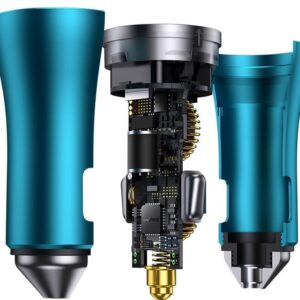 شارژر فندکی بیسوس مدل CGJP000013 توان ۴۰ وات دو پورت تایپ سی